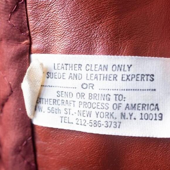 Vintage Orange Genuine Leather Trench Coat Size Medium - Picture 4 of 8